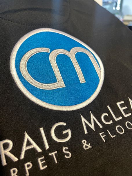 Embroidery on to soft shell jacket